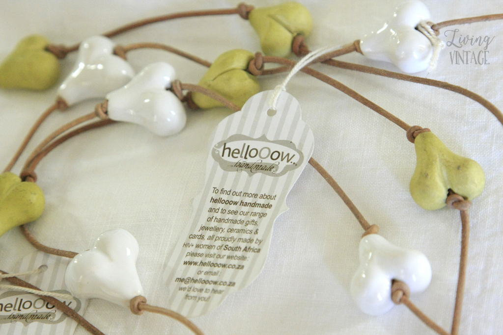 One of Hellooow Handmade's pretty handmade necklaces - see more and enter the giveaway @ Living Vintage