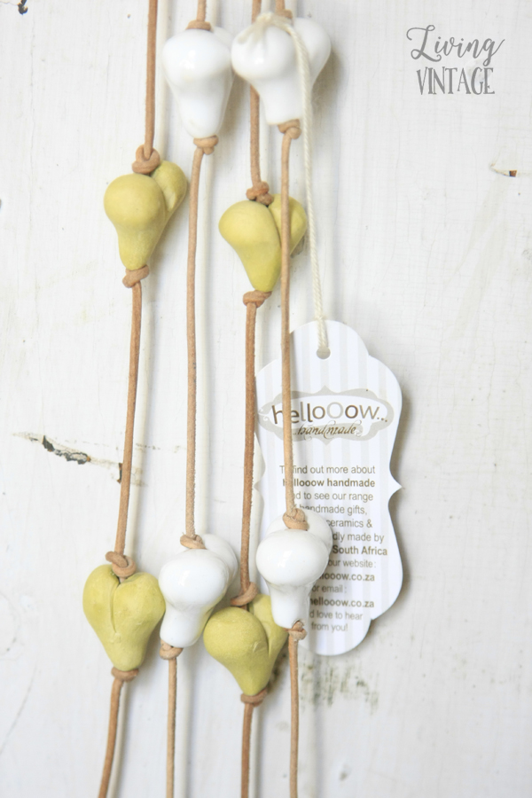 One of Hellooow Handmade's pretty handmade necklaces - see more and enter the giveaway @ Living Vintage