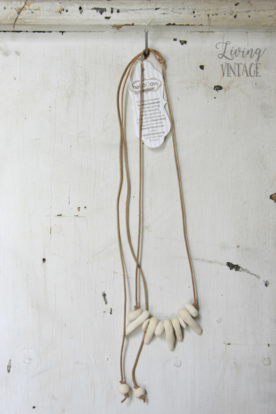 One of Hellooow Handmade's pretty handmade necklaces - see more and enter the giveaway @ Living Vintage