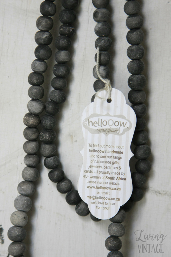 One of Hellooow Handmade's pretty handmade necklaces - see more and enter the giveaway @ Living Vintage