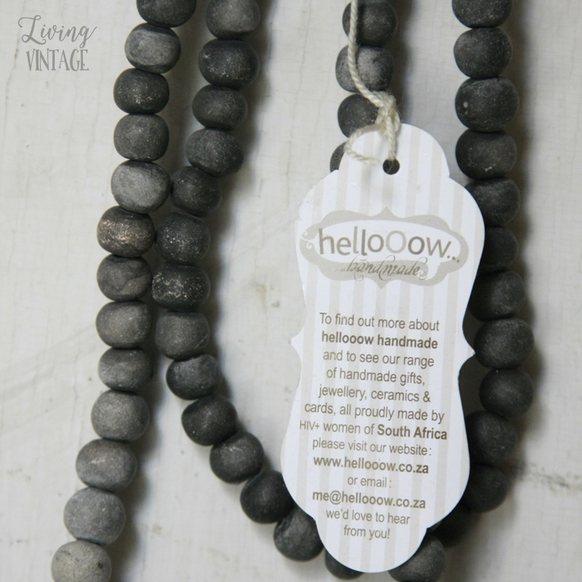 One of Hellooow Handmade's pretty handmade necklaces - see more and enter the giveaway @ Living Vintage