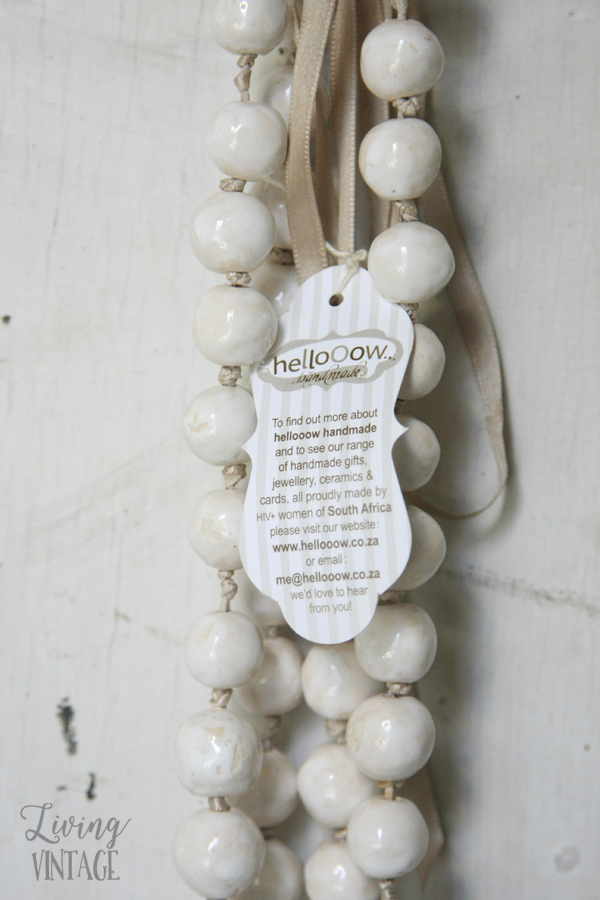 One of Hellooow Handmade's pretty handmade necklaces - see more and enter the giveaway @ Living Vintage