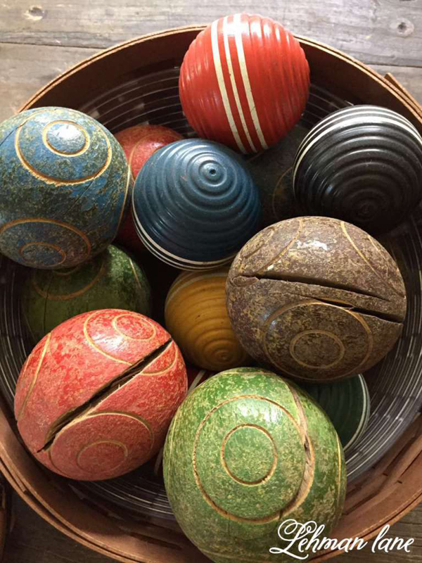 a colorful display of bocce balls - one of 8 picks for this week's Friday Favorites