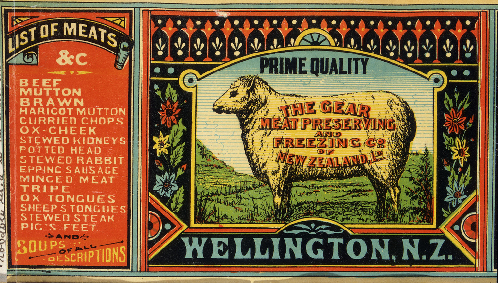 a neat old advertisement with an unappetizing list of meats - one of 8 picks for this week's Friday Favorites