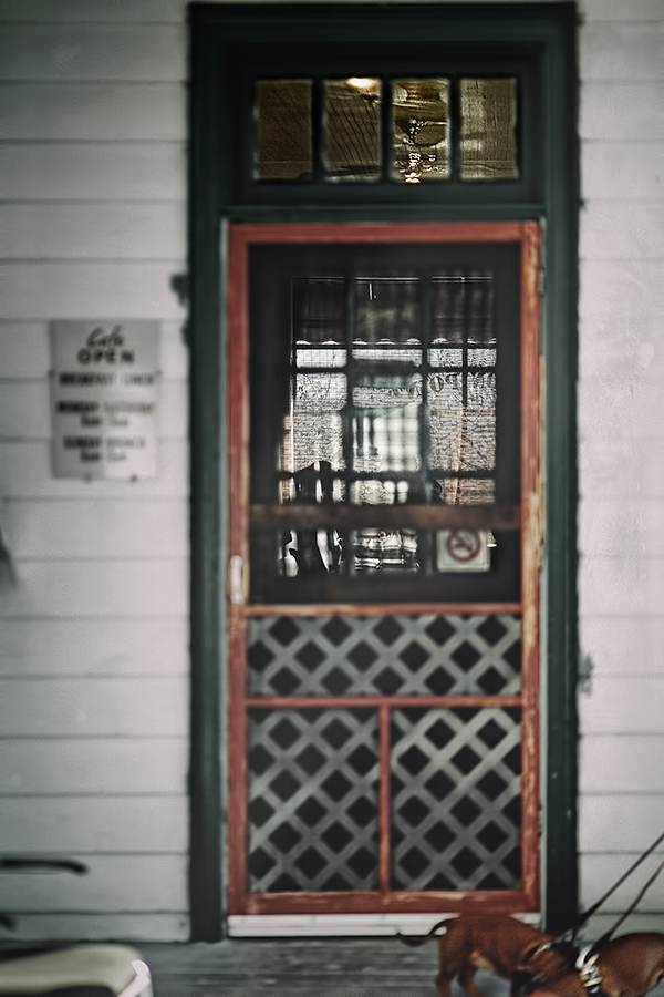 a fabulous image of an old screen door to an old-timey cafe - one of 8 picks for this week's Friday Favorites