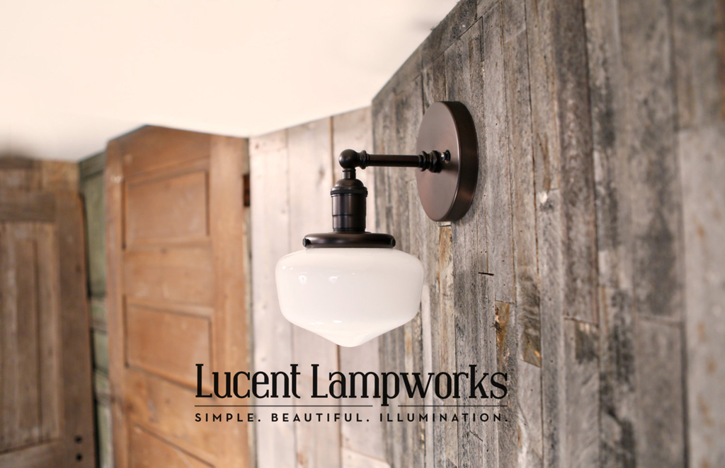 Lucent Lampworks' wonderful vintage-style light fixtures - one of 8 picks for this week's Friday Favorites