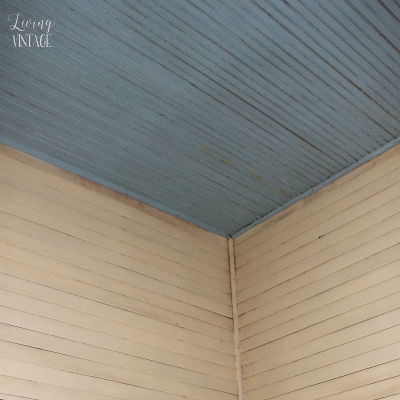 gorgeous old beadboard ceilings and tongue and groove walls