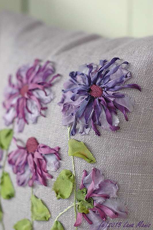 lovely silk ribbon embroidery pillows - one of 8 picks for this week's Friday Favorites
