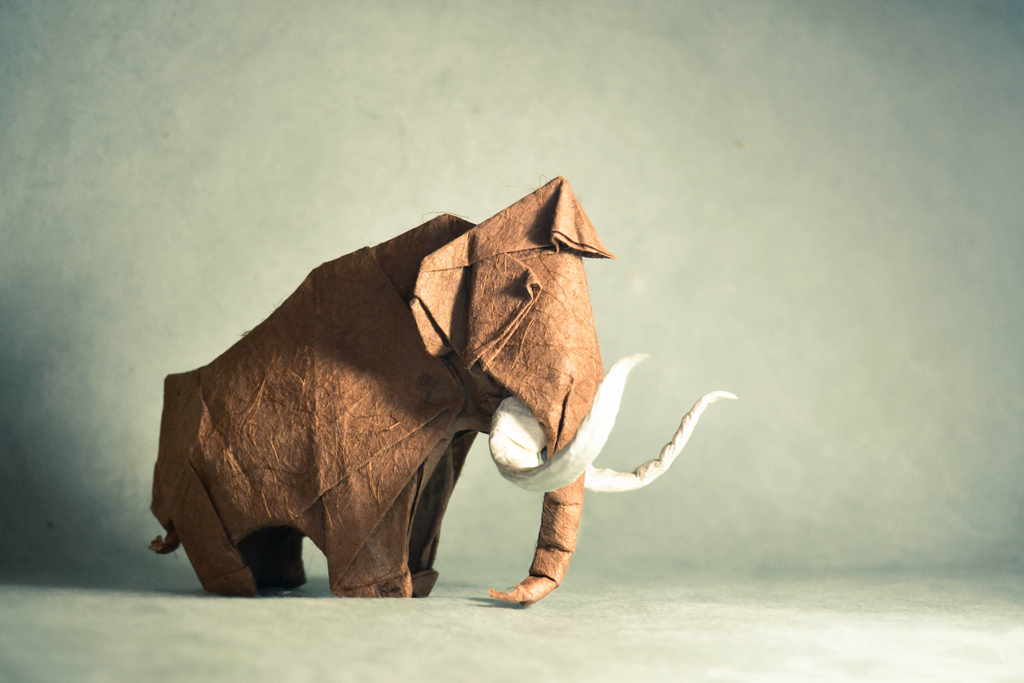 an adorable origami mammoth - 1 of 8 picks for this week's Friday Favorites
