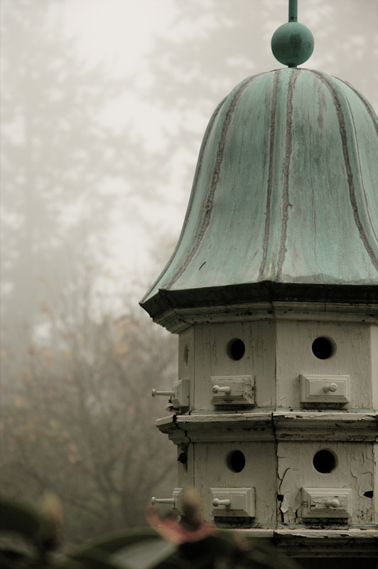 a wonderful birdhouse with a verdigris roof - 1 of 8 picks for this week's Friday Favorites
