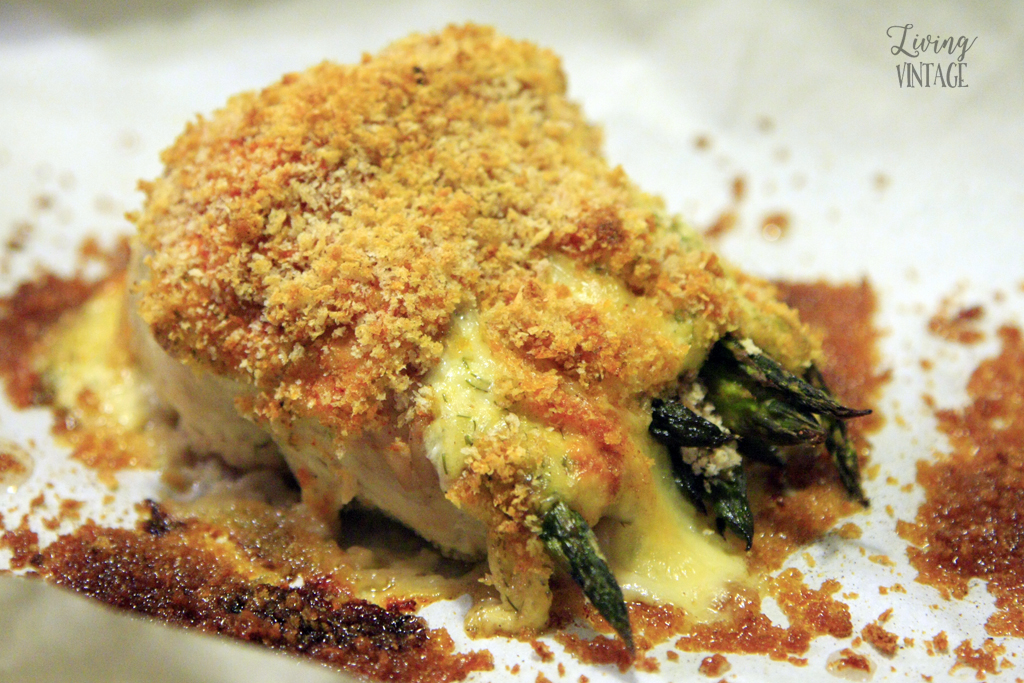 Catfish and Asparagus Roulade