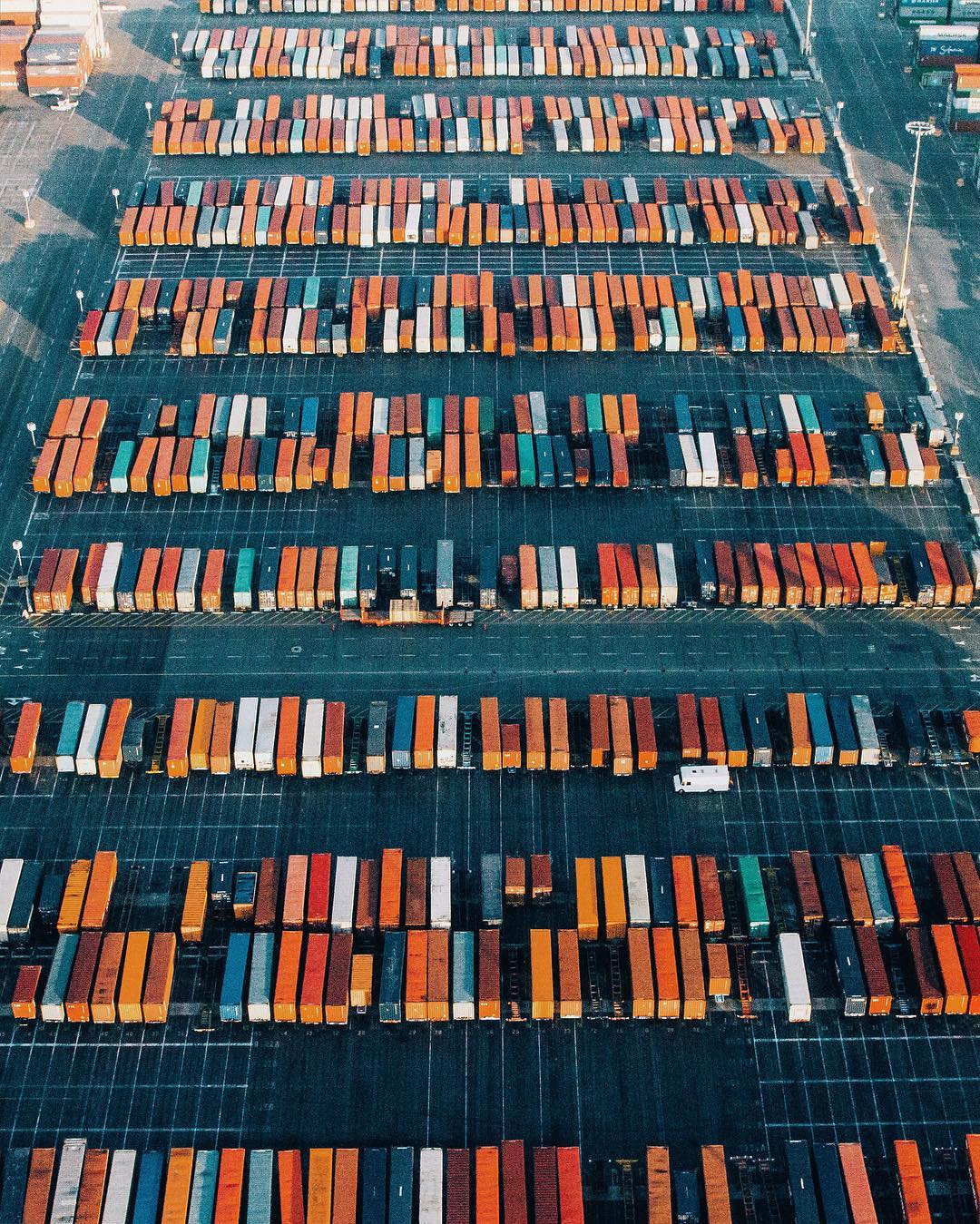 a unique view of a cargo yard - 1 of 8 picks for this week's Friday Favorites