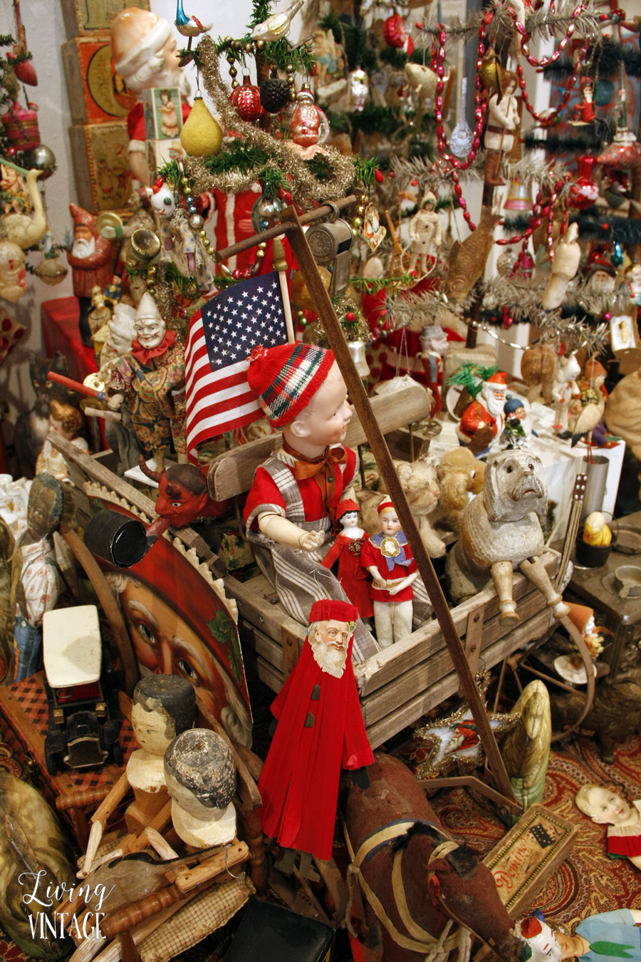 a pretty and elaborate display of an astounding Christmas collection