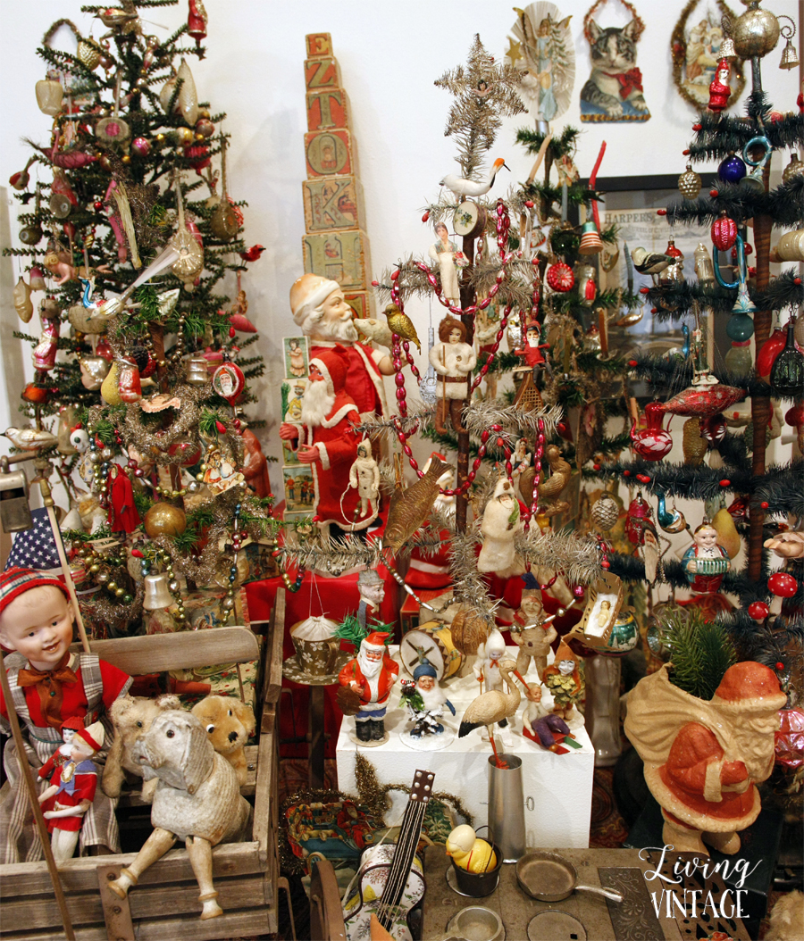 a pretty and elaborate display of an astounding Christmas collection