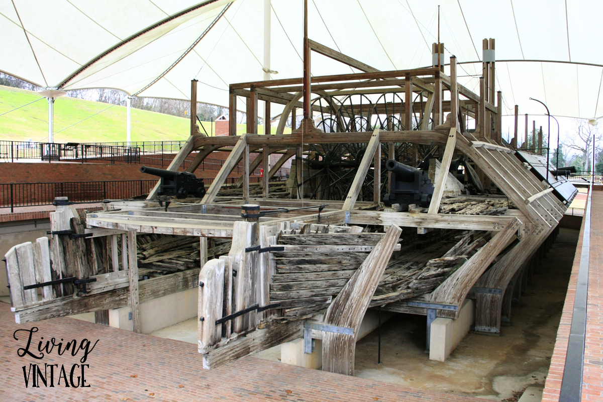 the USS Cairo at the national park in Vicksburg