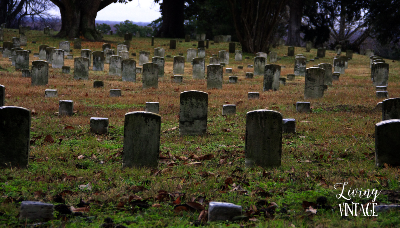 the graveyards at Vicksburg National Military Park