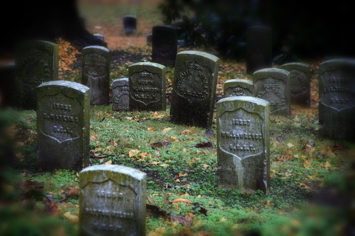 the graveyards at Vicksburg National Military Park