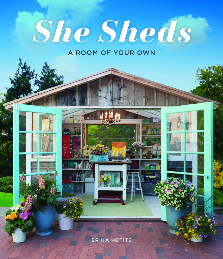 Enter to win one copy of the new She Sheds book. 