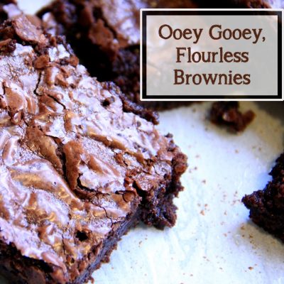 Ooey Gooey Flourless Brownies