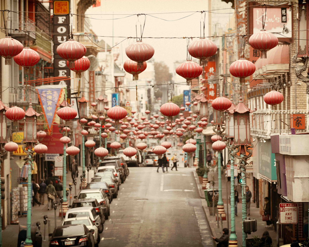 a pretty view of Chinatown